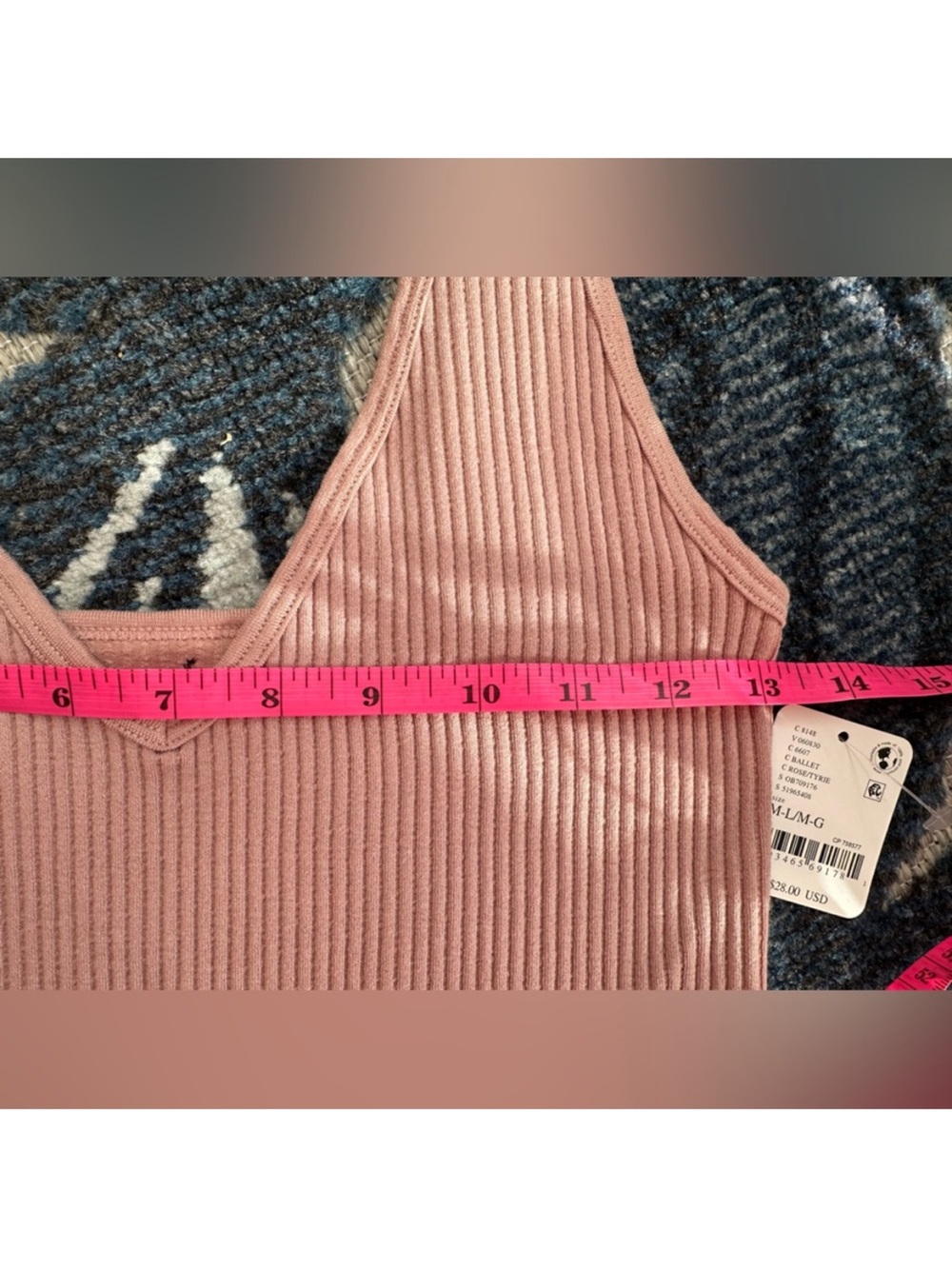 Free People Solid Rib Brami Crop Tank - Size M/L - NWT - Picture 8 of 9